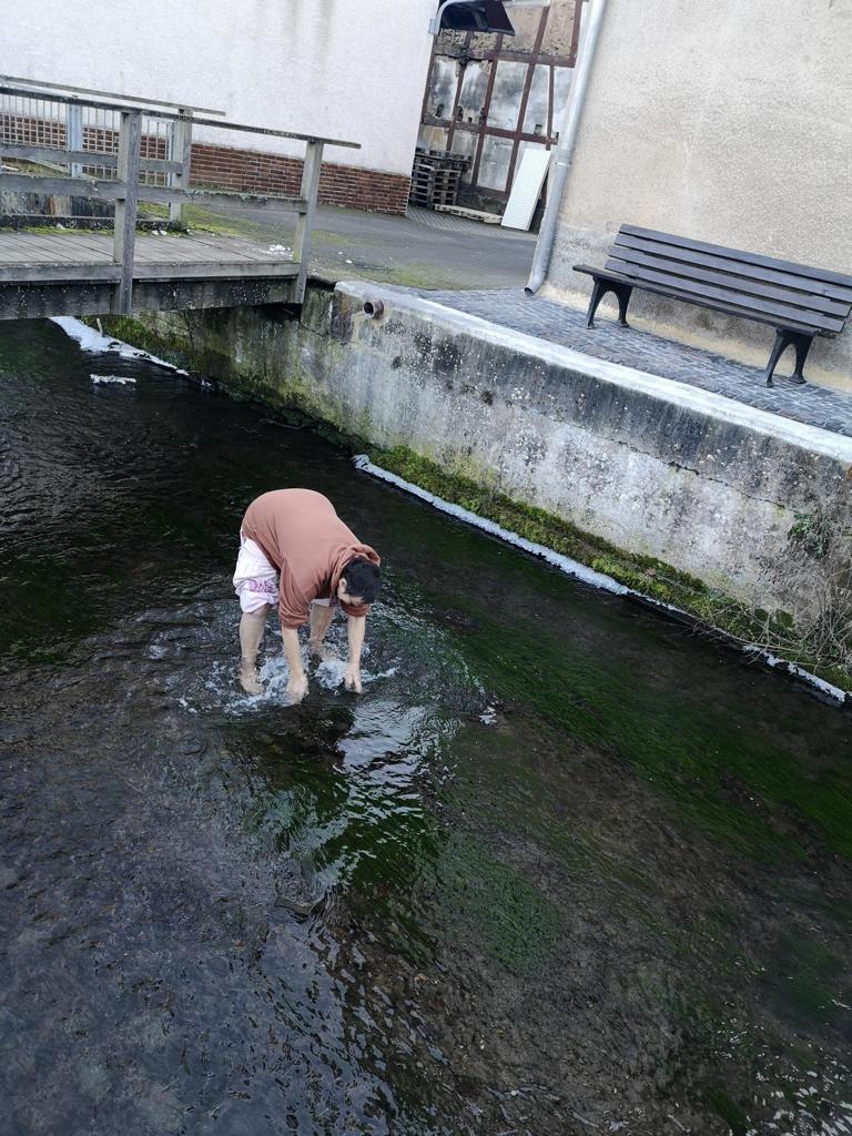 "Kneippen" im Eiswasser - Kraft tanken für die Physio Arbeit - 2, Autorin Annette Möhle